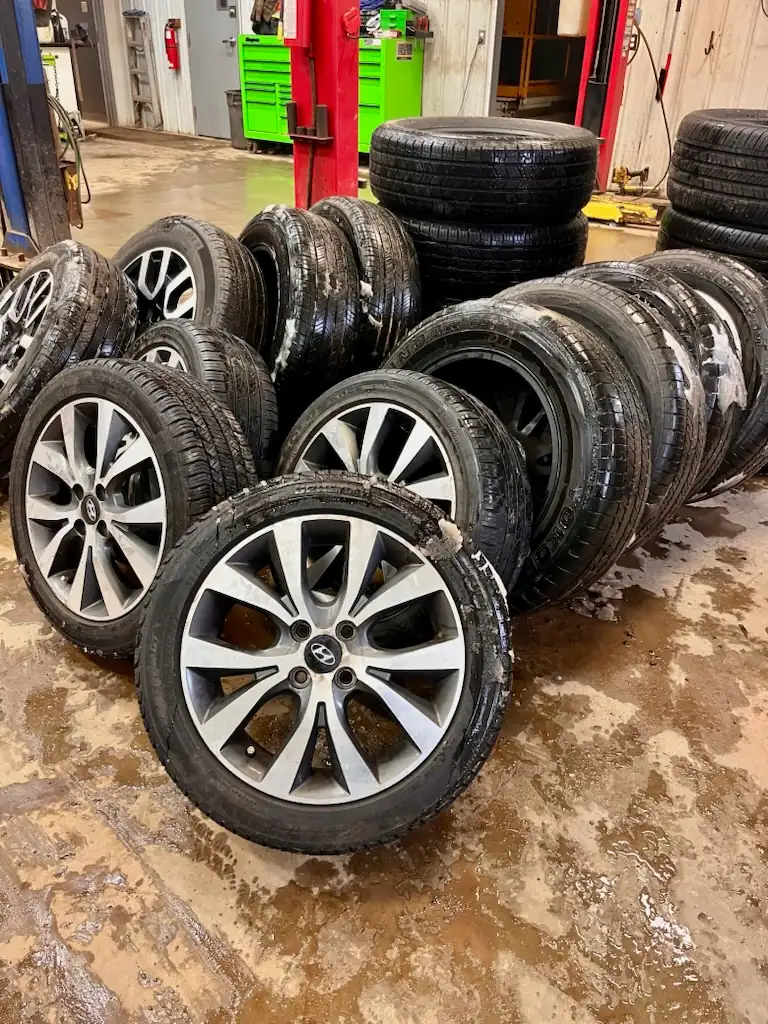 Tire service and storage at True North Tire and Auto
